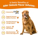 Zesty Paws Allergy & Immune Flavor Infusions for Dogs - with Omega 3 Salmon Oil for Sensitive Skin, EpiCor Pets, Colostrum & Quercetin - Supports Seasonal Allergies - Chicken Flavor - 16 fl oz 3
