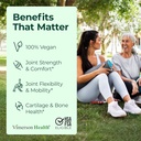 Glucosamine Chondroitin MSM – Joint Support Supplement for Women and Men with Glucosamine Sulfate 1500 mg, Chondroitin and MSM – for Cartilage, Joint Health and Flexibility – 2 Pack, Vegan 3