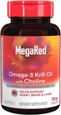 MegaRed Krill Oil 750mg Omega 3 Supplement with Choline, #1 Dr Recommended Krill Oil Brand with EPA, DHA & Phospholipids, Supports Heart, Brain, & Liver Health, Antarctic Krill Oil - 80 Softgels 5