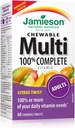 Jamieson 100% Complete Chewable Multivitamin for Adults Citrus Twist Multi, 60 chewable tablets 2