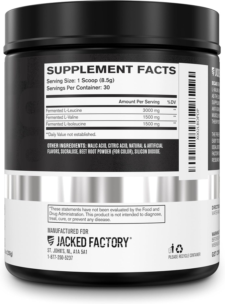 Jacked Factory Nitrosurge Shred Thermogenic Pre-Workout in Watermelon & BCAA in Fruit Punch for Body Recomposition, Muscle Building and Recovery 6