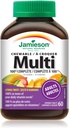 Jamieson 100% Complete Chewable Multivitamin for Adults Citrus Twist Multi, 60 chewable tablets 4