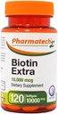 Biotin Vitamin for Hair Growth, Biotin 10000mcg, Improves Skin and Nails Quality, Vitamin B7, Supplement for Women, Gluten Free, 120 Softgels 2