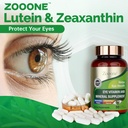 zooone- Lutein Eye Vitamins Supplement for Macular Health and Dry Eye, Contains Lutein, Zinc, Vitamins C/E & Zeaxanthin to Support Eye Health, 90 Tablets (2) 4