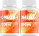 Omega-7 Sea Buckthorn Oil - with Omega-3 EPA/DHA Fish Oil, Cinnamomum, Fenugreek, ALA, Green Tea, Cayenne Pepper, Turmeric, Resveratrol, Black Pepper - Gluten-Free, 2Pack 2