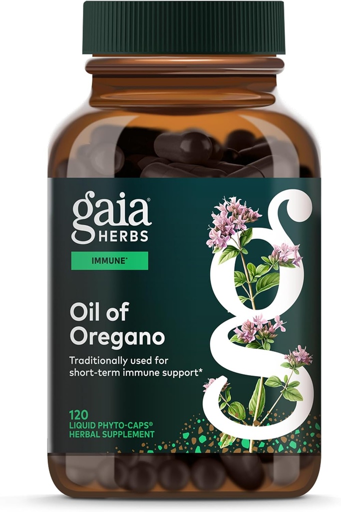 Gaia Herbs Oil of Oregano - Immune & Antioxidant Support Supplement - with Oregano Oil, Carvacrol & Thymol* - 120 Vegan Liquid Phyto-Capsules (60-Day Supply) 2