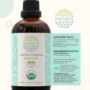 HerbEra Herbal Cleanse Organic Alcohol-Free Tincture | Detox and Cleanse Formula, Extract Supplement | Organic Wormwood Herb, Black Walnut Hull, Cloves Flower Buds | Purge Extract (4 fl oz) 6