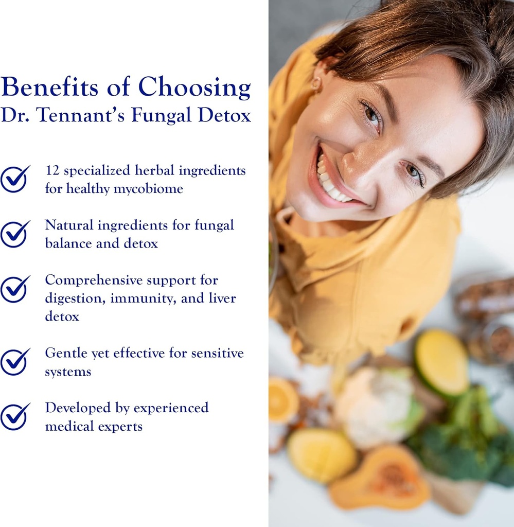 Dr. Tennant's Fungal Detox | Candida Cleanse, Mood & Hormone Balance | Promotes Healthy Yeast Levels & Gastrointestinal Health 6