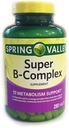 Spring Valley Super B-Complex, Metabolism Support, 250 Tablets 2