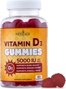 NEW AGE Vitamin D3 5000 IU 125mcg Gummies - Support Immune Support, Strong Bone Health - Non-GMO, Gluten-Free, Dairy-Free, No Gelatin (60 Gummies (Pack of 1)) 2