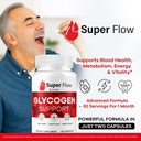 (3 Pack) Super Flow Glycogen - SuperFlow Glycogen Support Capsules, Super Flow, Glycogen Support Super Flow, Official SupperFlow Glycogen Support, Super Flow Glyco Optimizer, 90 Capsules for 3 Months 3