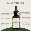 LiveWise Naturals Vitamin D3 with K2 Liquid Drops, All Natural, Non-GMO, USA Made, 1208 IU Vitamin D3 & 25 mcg K2, Supports Bone Health and Energy Levels, Infused with Peppermint, Olive, and MCT Oil 5