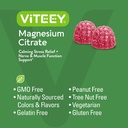 VITEEY Magnesium Gummies for Adults - 66mg of Magnesium Citrate Gummy for Calm, Sleep, Nerve & Muscle Function Support - Vegetarian, Gluten Free - 60 Count 6