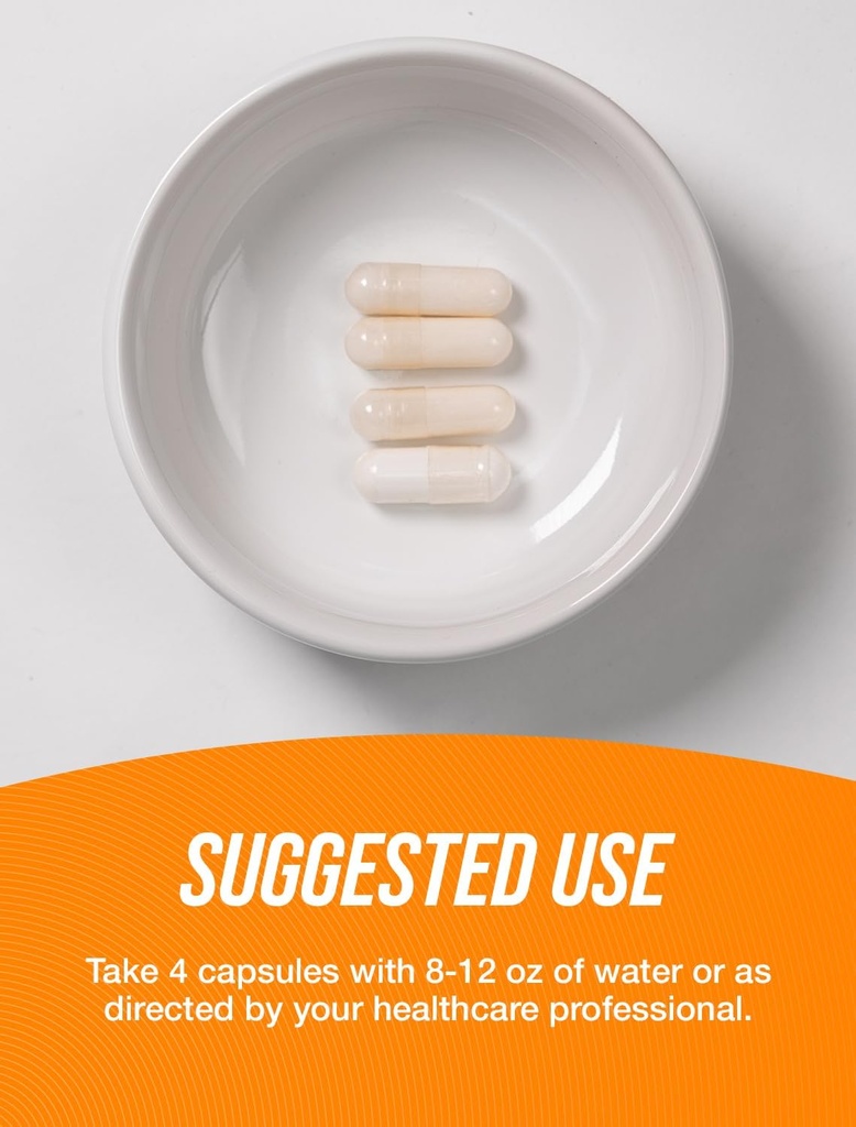 BulkSupplements.com MSM Capsules - Methylsulfonylmethane, MSM 3000mg - Joint Supplements, Gluten Free, 4 Capsules per Serving, 240 Count (Pack of 1) 5