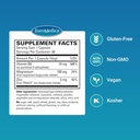 EuroMedica Magnesium + P-5-P - Bone & Heart Health Support Supplement - Dietary Supplement with Vitamin B6, Zinc & Magnesium - Pyridoxal-5-Phosphate Vegan Capsule Supplement - 60 Capsules 3