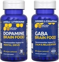 NATURAL STACKS Dopamine & GABA Brain Food Bundle - Supports Mental Drive, Calmness & Relaxation* - 120 Total Capsules 2