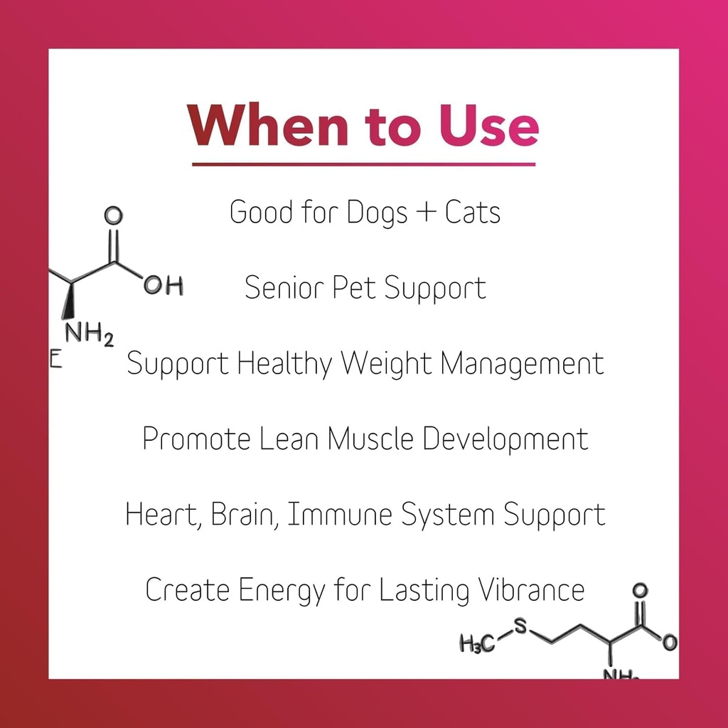 InClover Heart+ Dog and Cat Cardiac Health Supplement - Taurine Supplement for Dogs and Cats - Supports Heart & Immune Health, Pet Supplement for Weight Management & Senior Pet Health 6