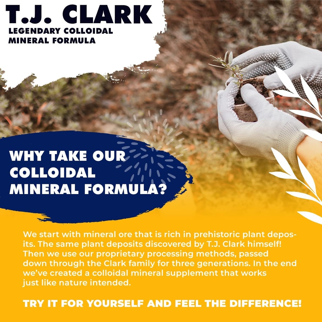 Original Colloidal Mineral Formula T.J. Clark 32fl.oz. Liquid 6