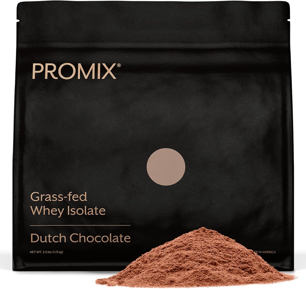 ProMix Nutrition Whey Protein Isolate Powder, Chocolate - Grass-Fed - ­Post Workout Fitness & Nutrition Shakes, Smoothies & Cooking Recipes - Gluten-Free & Keto-Friendly - 2.5 Pound (Pack of 1) 2