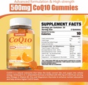 1 Pack CoQ10 500MG Gummies - Plus Omega-3, Magnesium, Vitamin B3 & Zinc - 3X Better Absorption Coenzyme Q10 Supplements for Heart Health, Cellular Energy & Antioxidant, Non-GMO 60 Counts 3