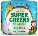 Infusions Super Green Gummies for Kids 90 Count Superfood Booster Soft and Delicious 8 Powerful Blends Vegan Friendly Gluten Free & Non-GMO 2