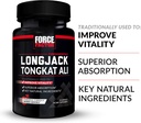 Force Factor Longjack Tongkat Ali 500 mg for Men, Longjack Tongkat Extract to Support Male Vitality & Improve Drive, Capsules with BioPerine Black Pepper Extract, 30 Count (Pack of 3) 3