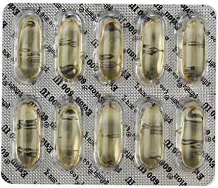 50 Evion 600mg Capsules Vitamin E for Glowing Face,Strong Hair,Acne,Nails, Glowing Skin 400mg,Control Hair Lossess 3