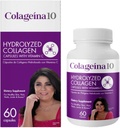 Colageina 10 Hydrolyzed Collagen Capsules with Vitamin C - Anti-Aging Dietary Supplement for Healthy Skin, Hair, Nails, Joints, and Bones - 60 Count 2
