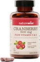 NatureWise Cranberry Pills for Women - Extract Equal to 12,500mg* Cranberry Supplement + Vitamin C & E - Cleansing Urinary Tract & Bladder - Vegan, Non-GMO, Sugar-Free - 60 Capsules[1-Month Supply] 2