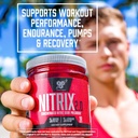 BSN NITRIX 2.0, Workout Supplement, Nitric Oxide Precursors, 3g Creatine, 3g L Citrulline, L-Citrulline, Supports Workout Performance, Pumps, Muscle Recovery and Endurance, 180 Tablets, 60 Servings 4