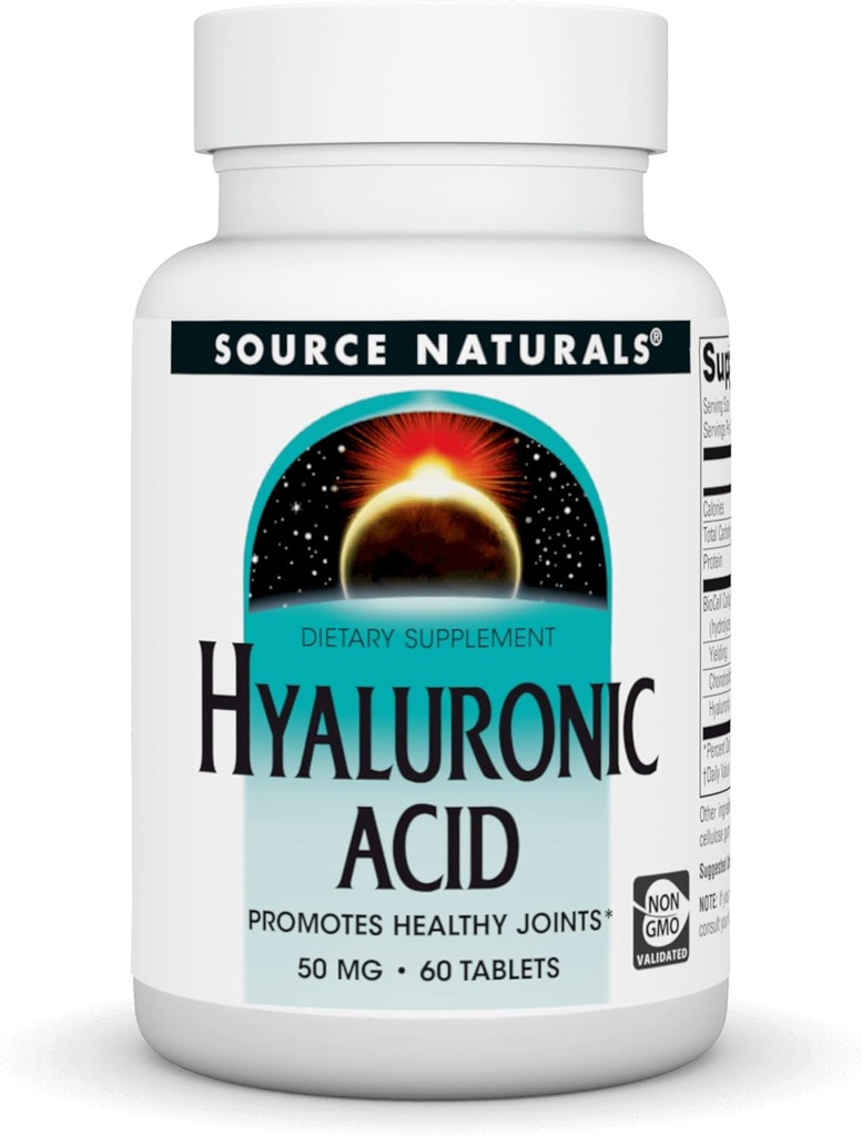 Source Naturals Hyaluronic Acid, 50mg, 60 Tablets 2