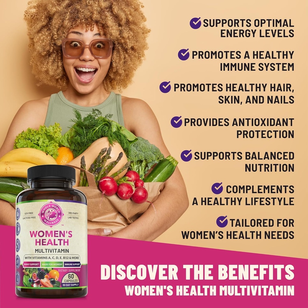 Womens Daily Multivitamins & Liver Cleanse Detox Repair Formula (One Bottle Each) - Supports Holistic Wellness, Energy Boost, Focus & Liver Health. Made in The USA. 5
