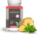Mountain Peak Nutritionals Aller G Plus - Respiratory, Sinus, & Seasonal Allergy Support - w/Bromelain & Stinging Nettle - Promotes Healthy Immune Function (90 Vegetarian Capsules) 2