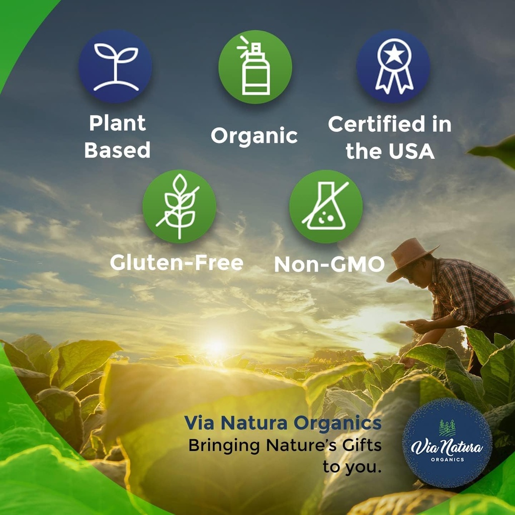 Apple Cider Vinegar Capsules 1000mg | Organic Herbal Supplement | 60 Capsules 5