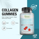 Pure By Nature Collagen Gummies for Women & Men, Sugar-Free Collagen Gummy for Natural Collagen Production, Hair, Skin & Nails Support, Pectin Supplements Chews (60 Count) 3