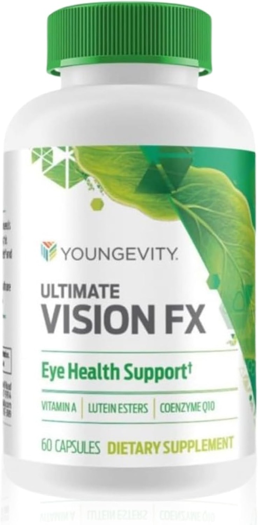 Youngevity Ultimate Vision FX™ - Eye Vitamin & Mineral Supplement Blend - Lutein, CoQ10, Vitamins A, C, E, Zinc, Chromium, Selenium for Eye Health (60 Capsules) 2