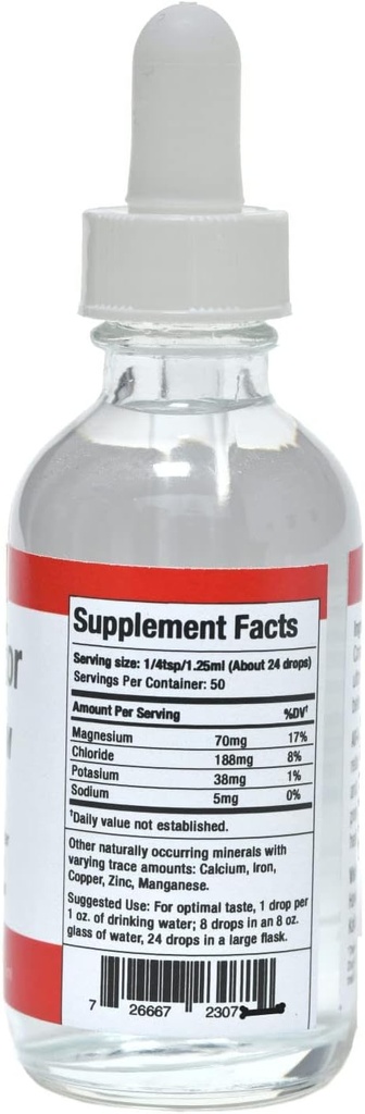 Magnesium Drops – Made in Hawaii – with Other Trace Minerals – Easy to Take Liquid 2 Fl. Oz. – Aids in Brain, Mood. Muscle, Nerve, & Cardiovascular Health 3
