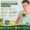 Green Superfood Powder – Organic Daily Greens Supplement with Probiotics, Digestive Enzymes, Antioxidants – Vegan, Keto, Sugar-Free – Energy & Gut Health Boost – 30 Servings 6