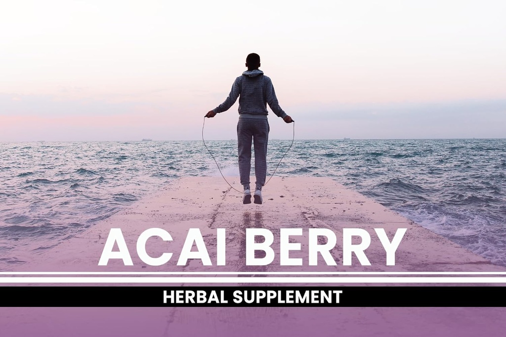 PURE ORIGINAL INGREDIENTS Acai Berry (365 Capsules) No Magnesium Or Rice Fillers, Always Pure, Lab Verified 6