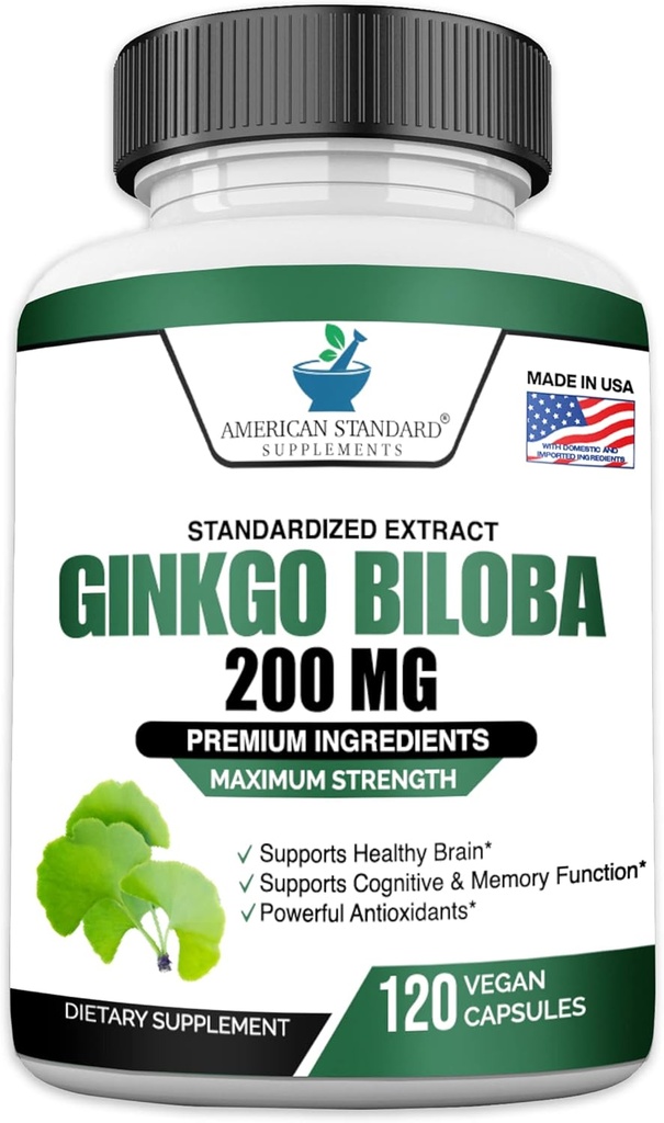 Ginkgo Biloba Extract 200mg, Organic Ginkgo Biloba Extract, Ginkgo Biloba Supplements, Ginkgo Biloba Extract, Ginkgo Biloba Organic, Ginkgo Biloba Pills, Ginkgo Biloba Capsules, 120 Vegan Capsules 2