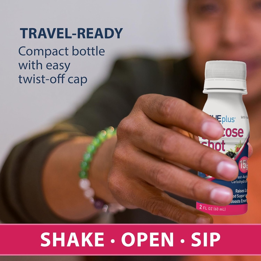 TRUEplus® Glucose Shots 6 bottles - Mixed Berry 5