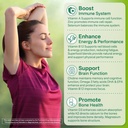 NEVISS Vegan Multivitamin for Women & Men w/Methyl B12, D3 K2, Plant Based Omega 3 (DHA+EPA), Iron, Choline, Zinc, Whole Food Daily Vitamins Gummies for Vegans & Vegetarians, Sugar Free, 60Cts 6