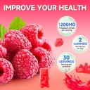 Potassium Citrate Gummies, High Potassium Supplement Gummies 1200mg Support Leg Cramps & Muscle Health, Potassium Gummies for Adults & Kids, Vegan, Raspberry Flavor 60 Count 4