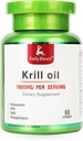 Antarctic Krill Oil 1000 mg with Omega-3s EPA, DHA, Astaxanthin and Phospholipids 60 Softgels Supplement No Fishy Aftertaste for Joint, Heart, Brain and Immunity 2