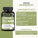 Thyme Herbal Supplement Vegetarian Capsules (Thymus Vulgaris) Dried Leaf (120 Capsules) 1000mg Per Serving 3