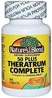 Nature's Blend Theratrum Complete 50 Plus with Lutein and Lycopene 100 Tablets 2