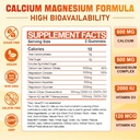 Calcium Magnesium Supplement Gummies for Adults: Calcium Citrate 600 mg with Vitamin D3 & K2 for Women Men - Supports B0ne Strength, Better Zzz, Muscles, Energy & Immune (60 Count) 3