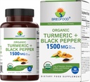 Brieofood Organic Turmeric with Black Pepper 1500mg, 45 Servings, Vegetarian, Gluten Free, 90 Vegetarian Tablets 2