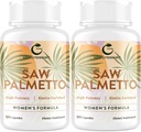 Saw Palmetto for Women Hair Loss - DHT Blocker with 5-in-1 Blend for Hair Growth, Skin & Nails, Urinary Wellness - Extra Strength Saw Palmetto Supplement - 180 Capsules 2