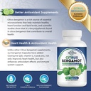 Organic Citrus Bergamot Extract Capsules - 120 caps Citrus Bergamot Supplement - Enhanced with Coenzyme Q10 & Vitamin C, E & Zinc - for Heart, Immune System Support, Healthy Aging - Pure, Vegan Pills 5